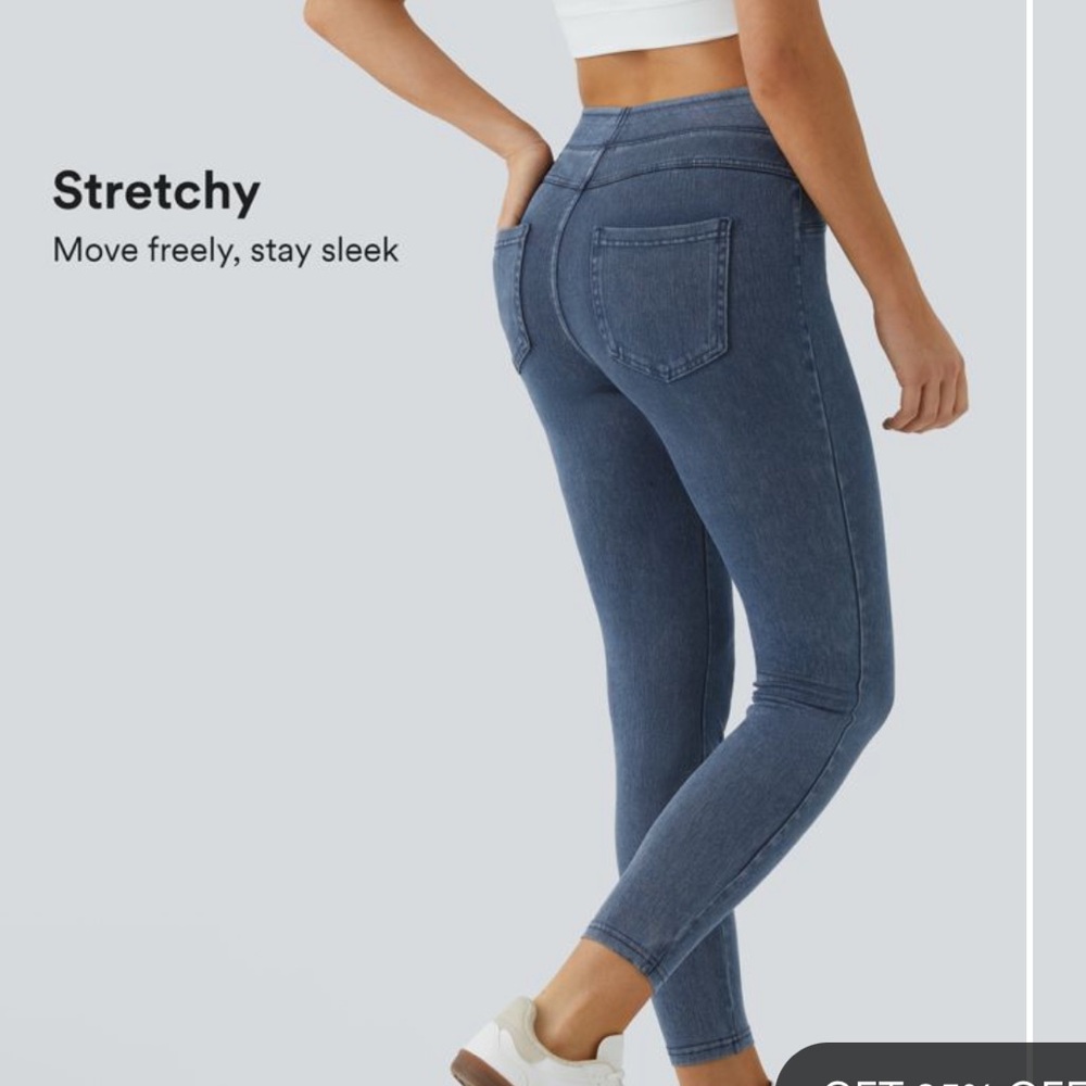 HALARA Women's Stretchy Denim Jeggings FULL LENGTH